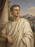 Imagined painted portrait of Augustus.