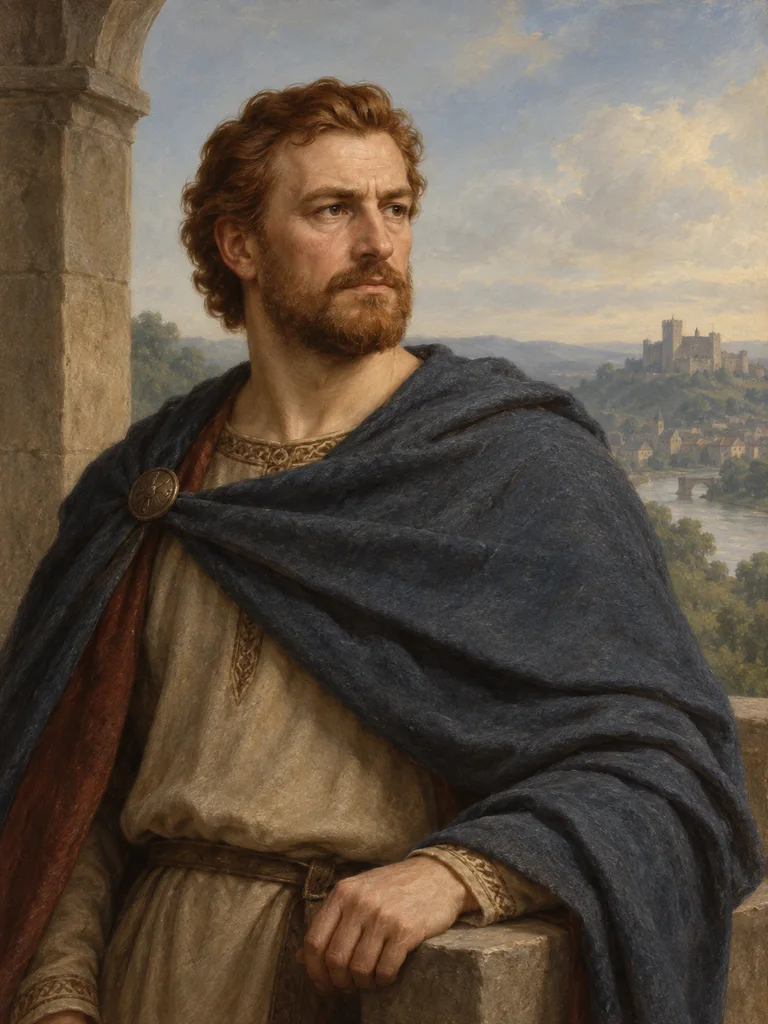 Imagined painted portrait of Henry II.