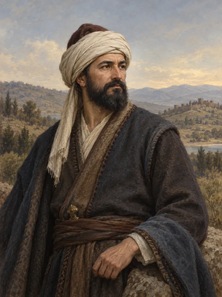 Imagined painted portrait of Osman I.