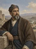 Imagined painted portrait of Timur.